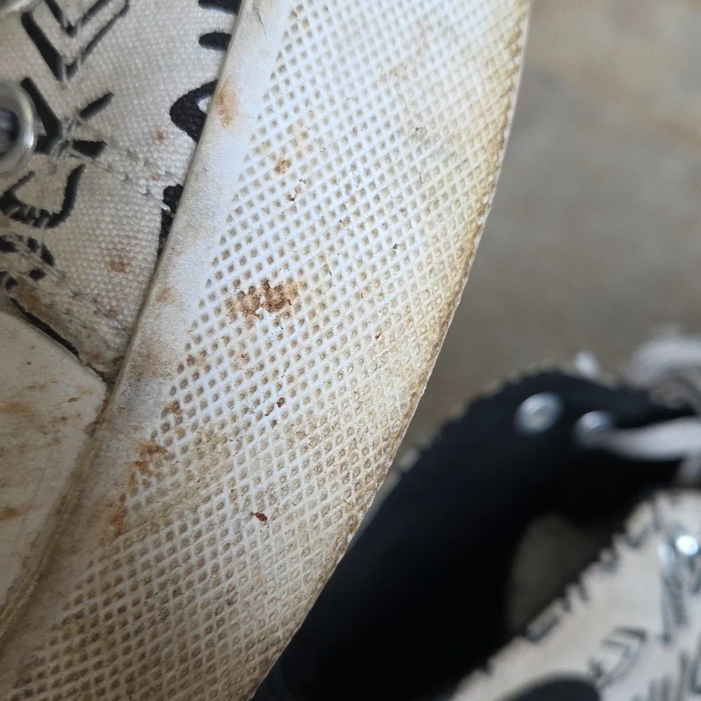 Converse Not Chuck Graphic High-Top Sneakers Thrashed Sz 9.5 - Picture 15 of 17